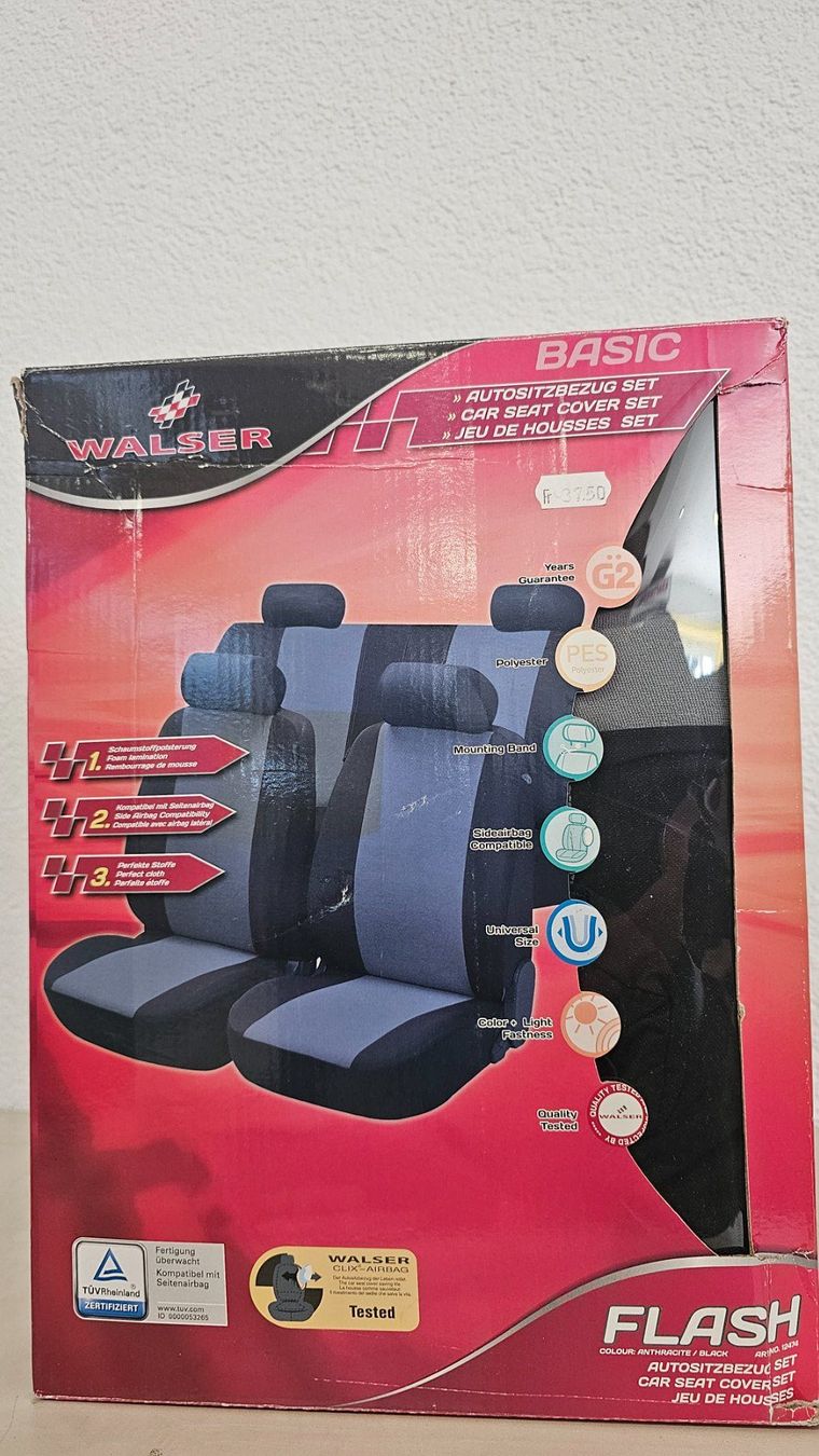 Chaises: Walser Autositzbezug BASIC FLASH Grau Neu&OVP – Neuf avec emballage d'origine à Jegenstorf par Bracher_Shop