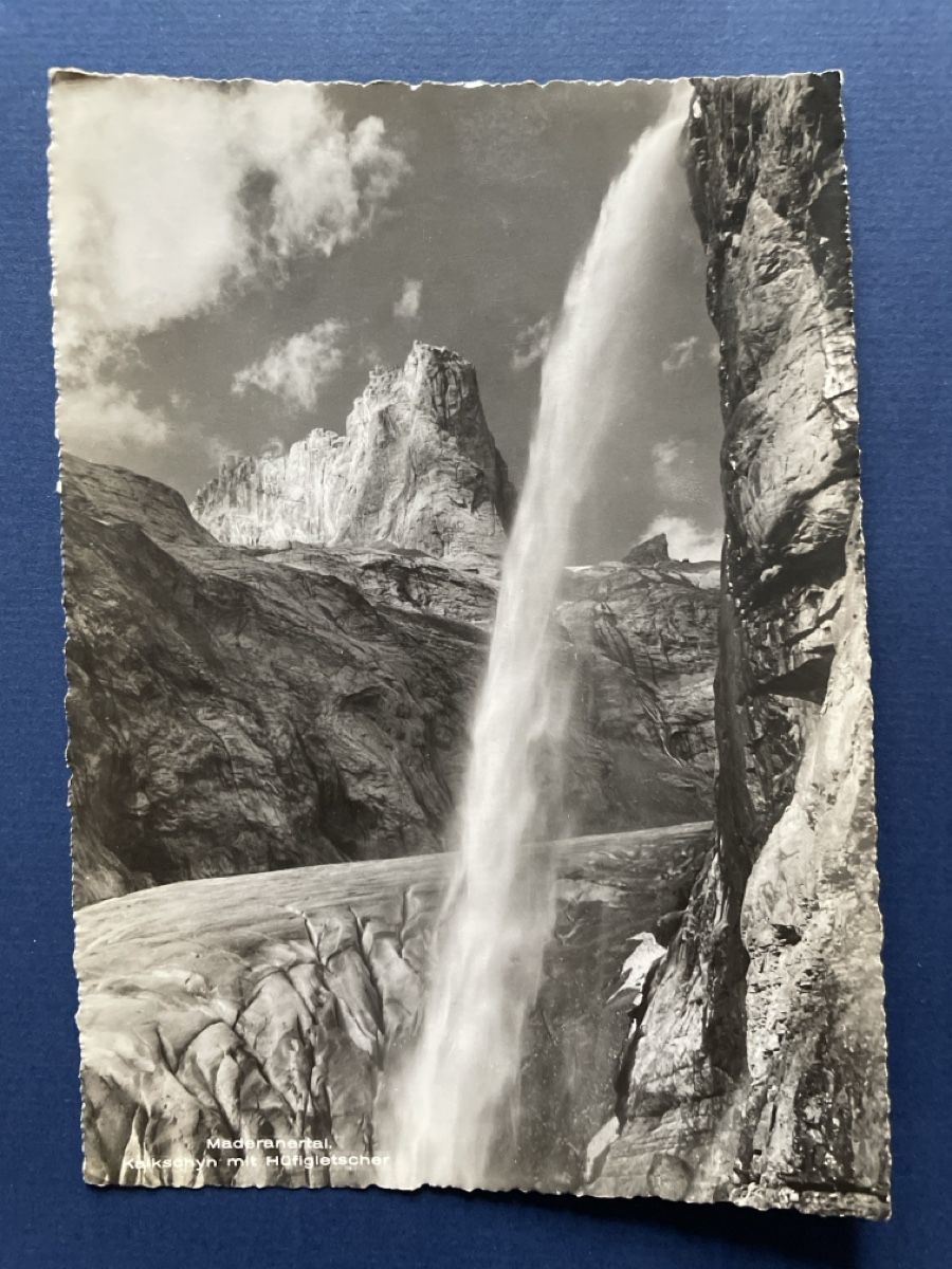 Cartoline postali: Alte Ansichtskarte: Maderanertal, Hüfigletscher um 1950, – Usato da Neuhausen am Rheinfall venduto da Arielle55