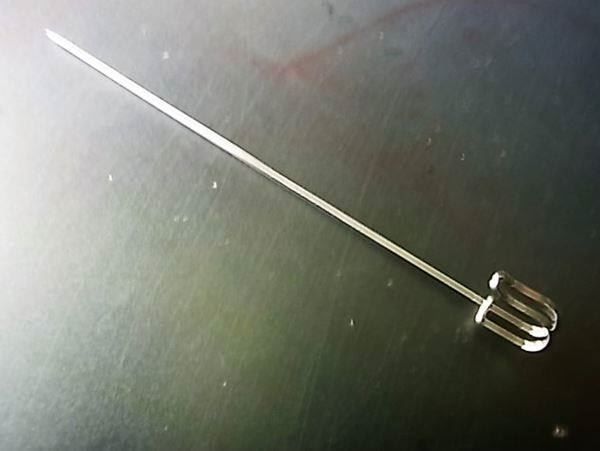 Nadeln: 3 Broschennadel Hutnadeln 10,5cm versilbert – Neu (gemäss Beschreibung) aus Alpnachstad von perlengaby 1