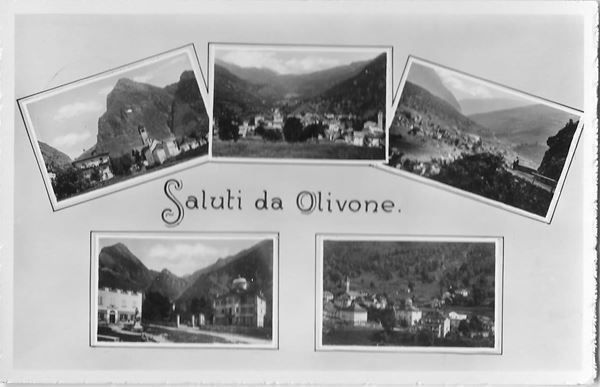 Cartoline postali: Olivone 5 Bilder mit Restaurantstempel – Usato da Olten venduto da clotaldi