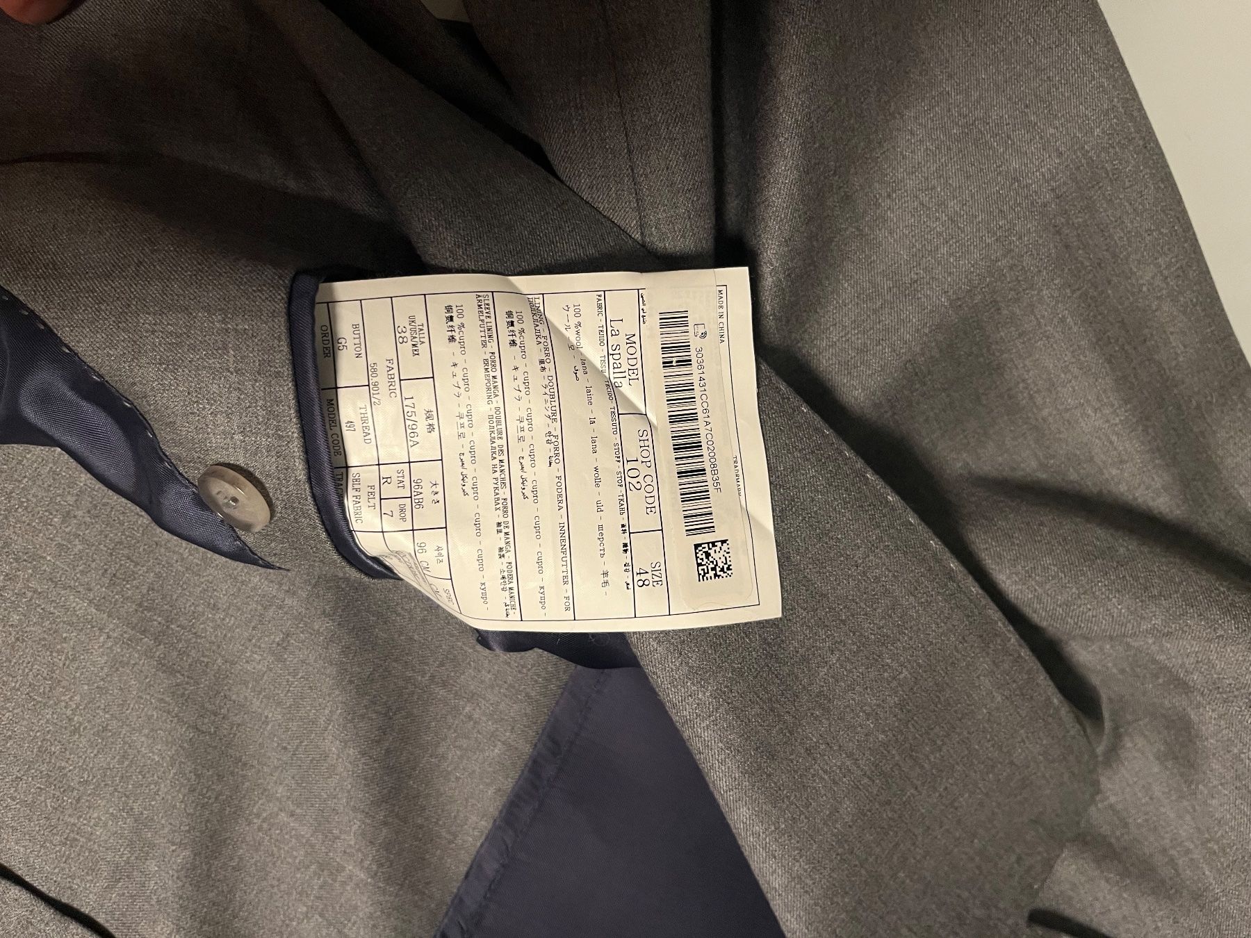 Suitsupply Completi, tute sportive e funzionali: Suitsupply Anzug 48 grau – Usato da Zürich venduto da su8_29ks 4