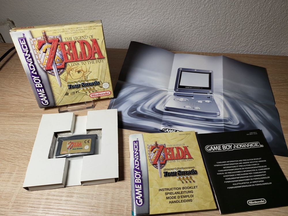 Zelda Four Swords GBA - Complet CIB, Version PAL FR, Très Bon état
