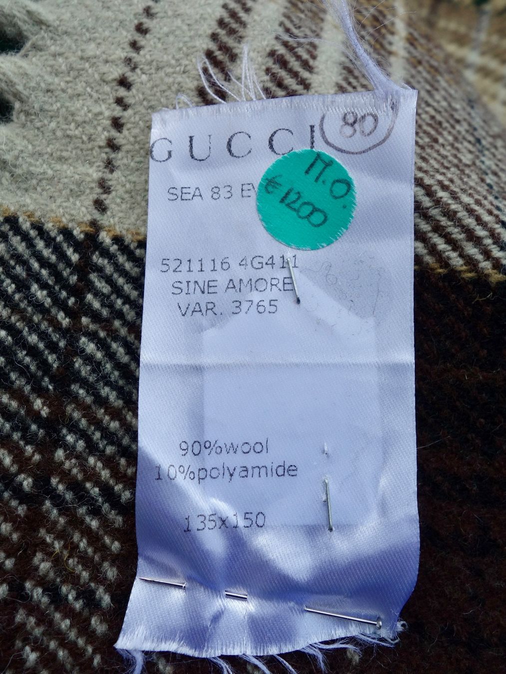 Gucci Sonstige Kleidung & Accessoires: GUCCI reversible PONCHO - Wolldecke - Wolle PREFALL 2018 – Neu (gemäss Beschreibung) aus Kerzers von zimmergruen 7