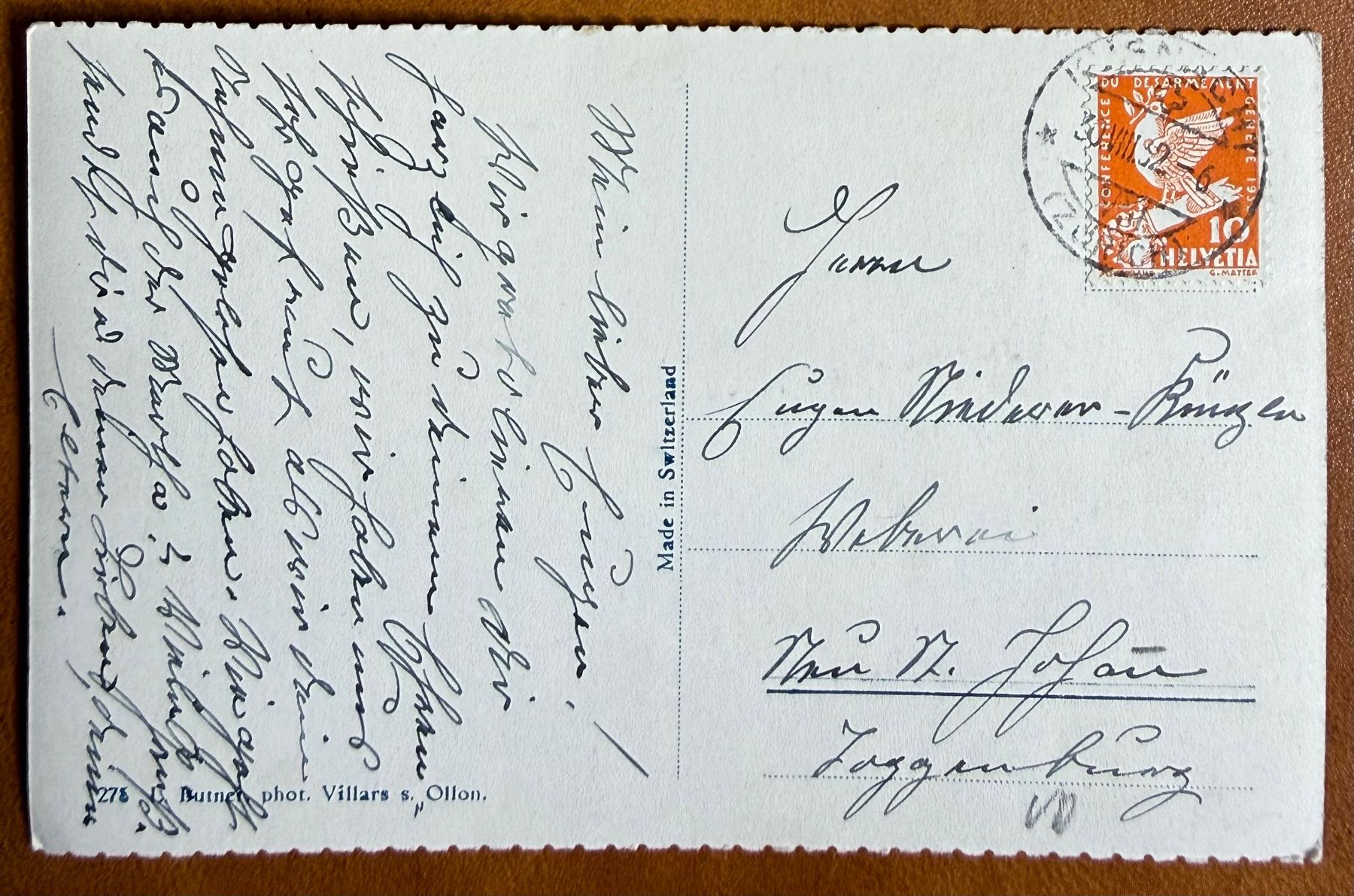 Cartes postales: Villars - Panorama 1932 – D'occasion à Lutry par Ediego 1