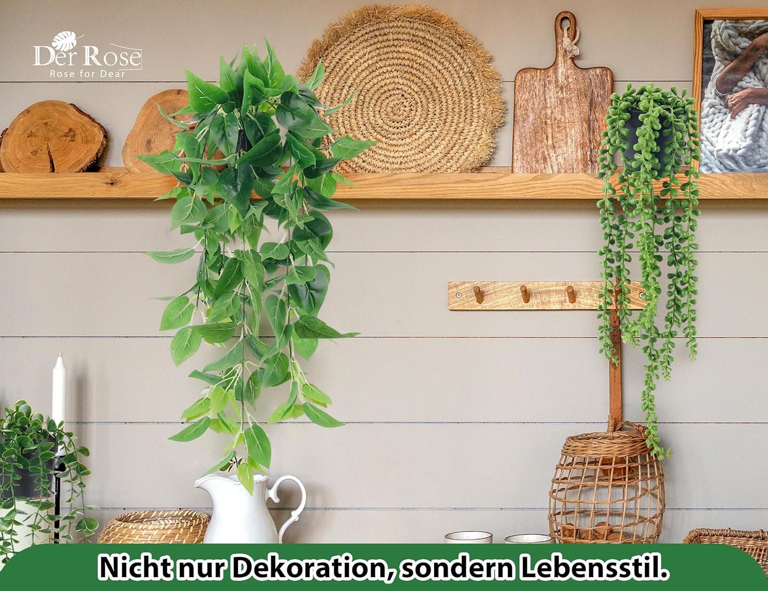 Piante & sementi: 4x Künstliche Hängepflanzen – Nuovo e nell'imballaggio originale da Nuglar venduto da SaleRitter 5