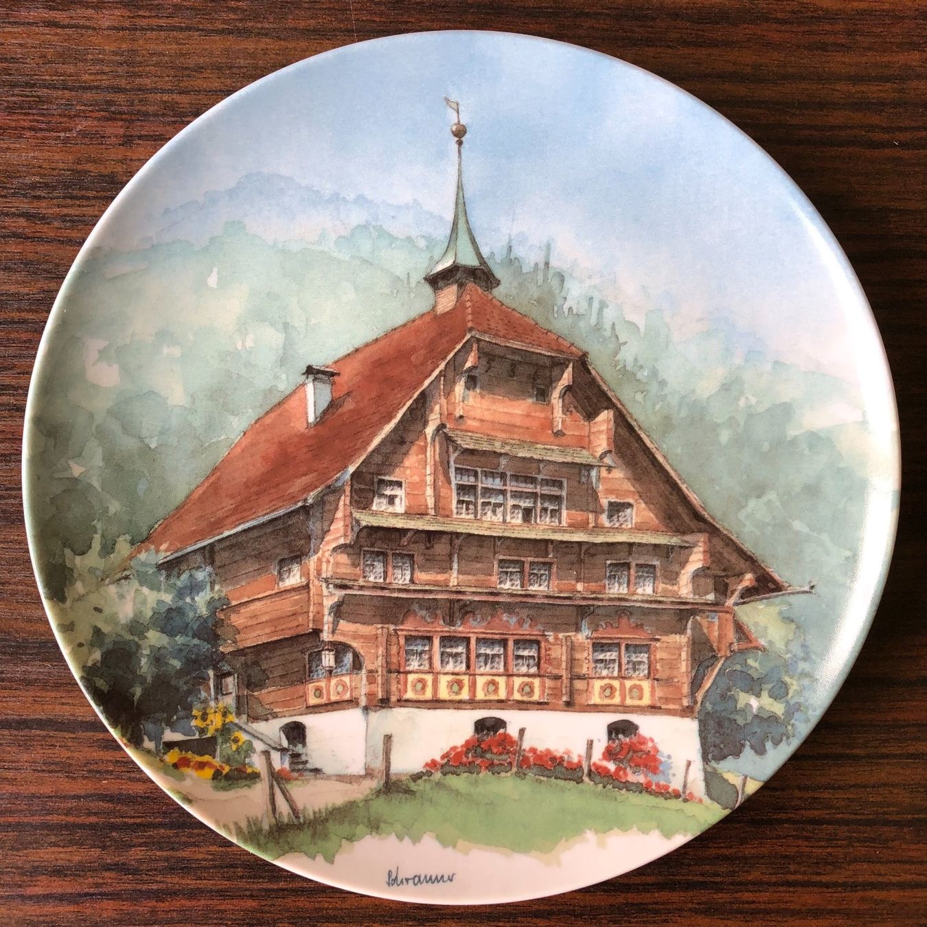 Piatti: Sammelteller Innerschweizer Bauernhaus, 1990, Langenthal P. – Nuovo (secondo la descrizione) da Balzers venduto da Kubus28