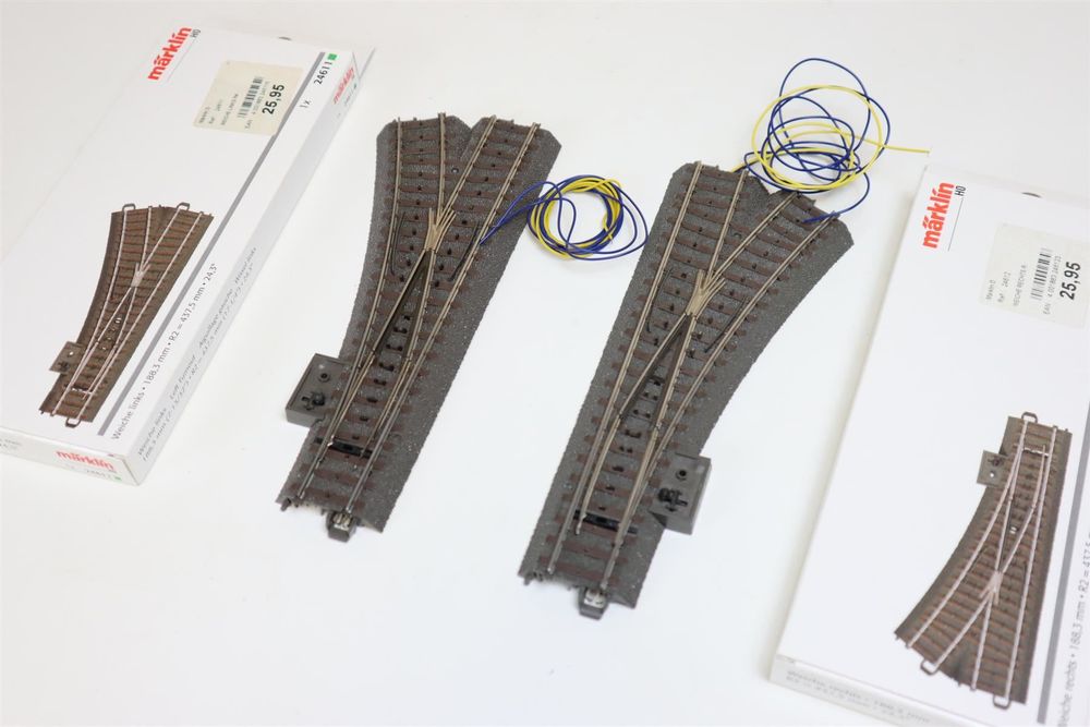 Märklin 2 x Weiche C-Gleis 24611/24612 | Kaufen auf