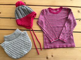 Reima Merino Mütze 52 & Schlauchschal +gratis Merino Shirt