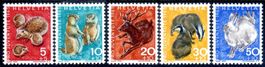SERIE PRO JUVENTUTE 1965 EINHEIMISCHE WILDTIERE - HE134
