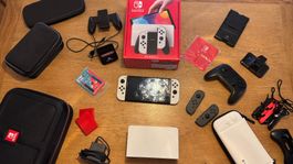 Nintendo Switch OLED Weiss – Komplett-Set inkl. OVP