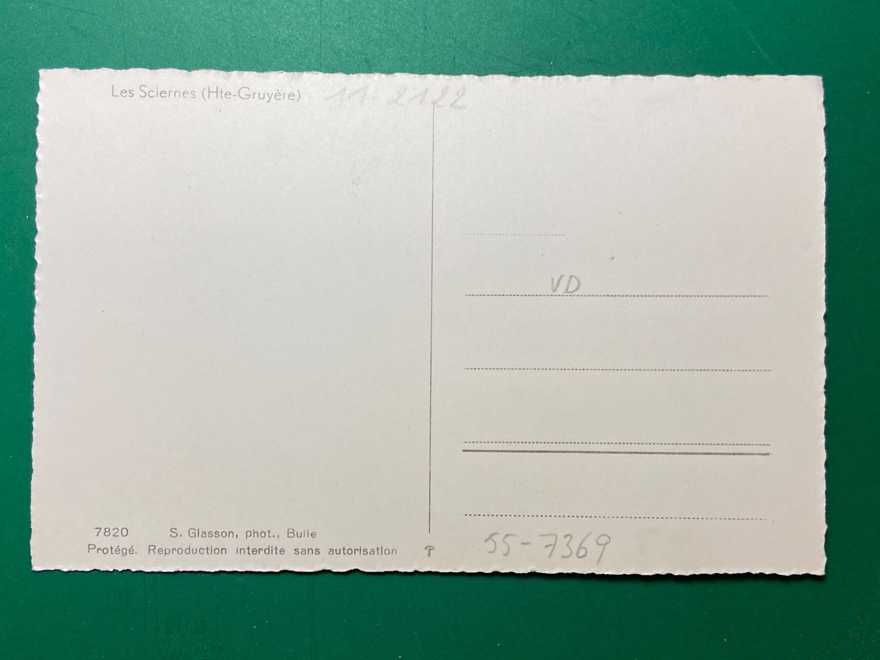 Cartes postales: Les Sciernes - Haute Gruyère – D'occasion à Steg VS par _vinci_ 1