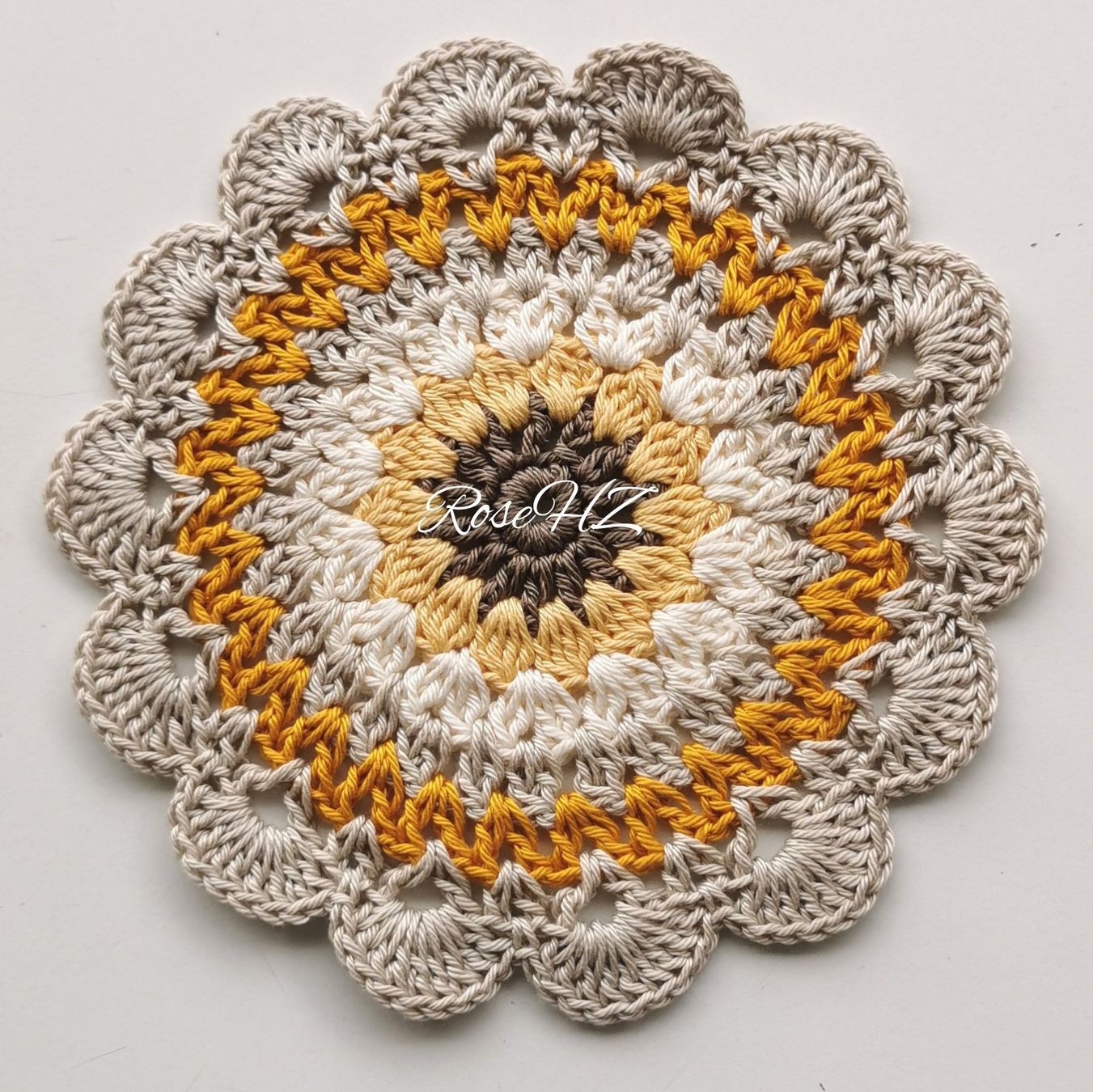 Altra biancheria da tavola: Mandala Gehäkelt 1.Stück Baumwolle 18cm – Nuovo (secondo la descrizione) da Schaffhausen venduto da RoseHaekelzauber
