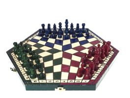 Schachspiel für 3 Spieler Chess Schachbr
