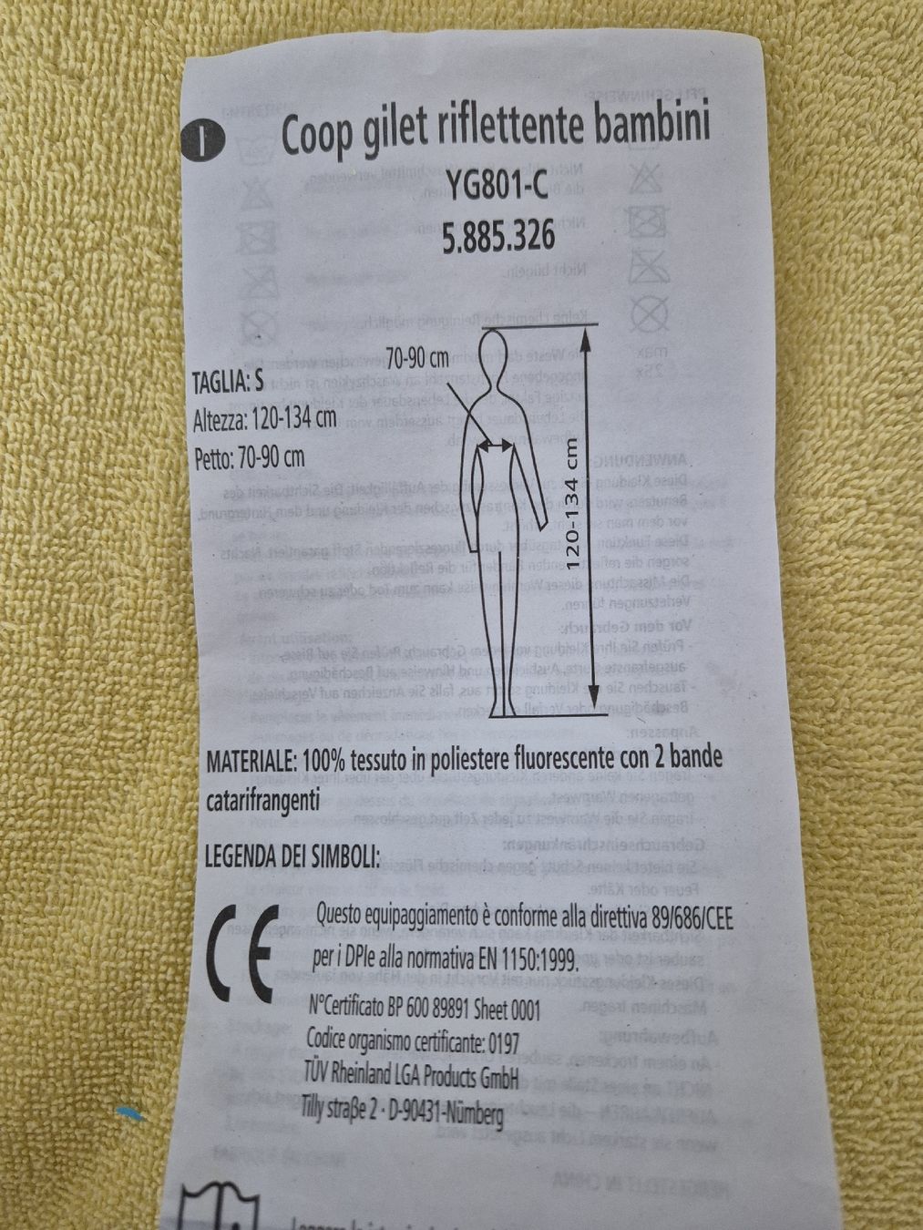 Altro abbigliamento per bambino: Sicherheitsweste – Nuovo (secondo la descrizione) da Hörhausen venduto da Nuage81 1