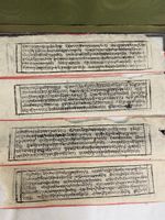 Antike buddhistische Schrift, gerahmt