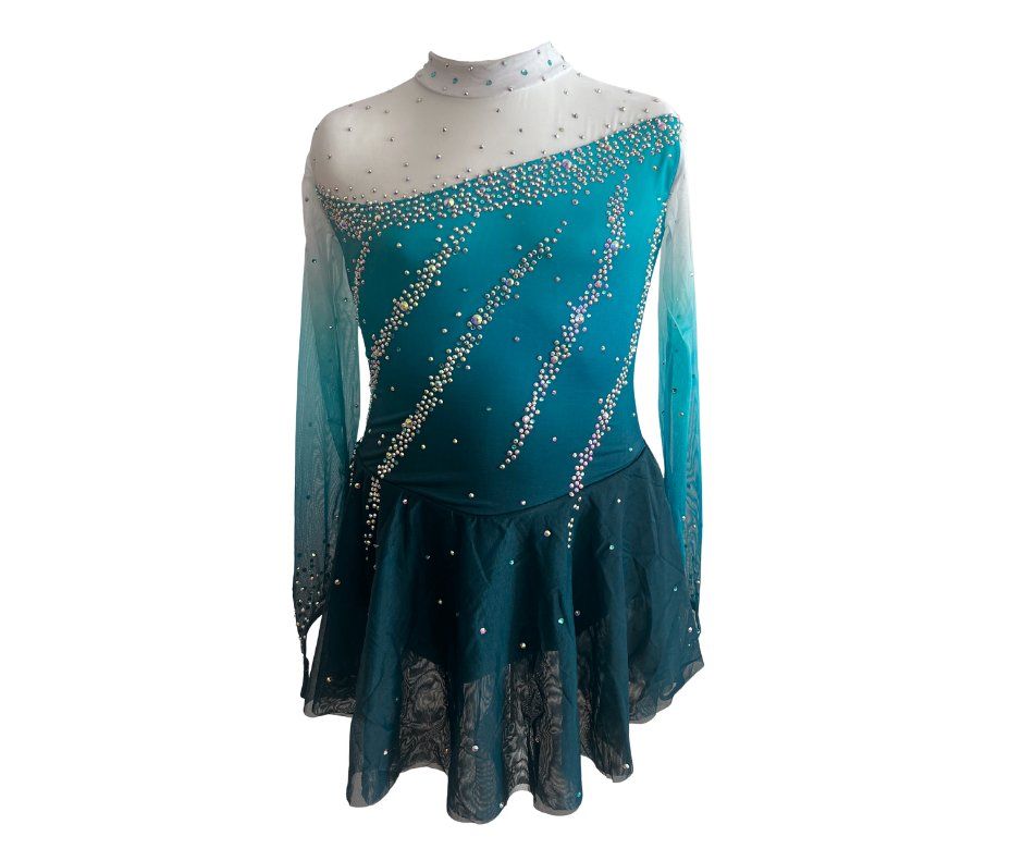 Kleider & Röcke: Eiskunstlauf Eislauf Kürkleid - neu, 158/164 – Neu (gemäss Beschreibung) aus Zürich von tedundthea