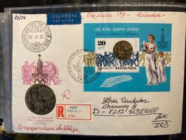 Ungarn 1980 ill. R-FDC SSt Block Sommer Olympiade Moskau