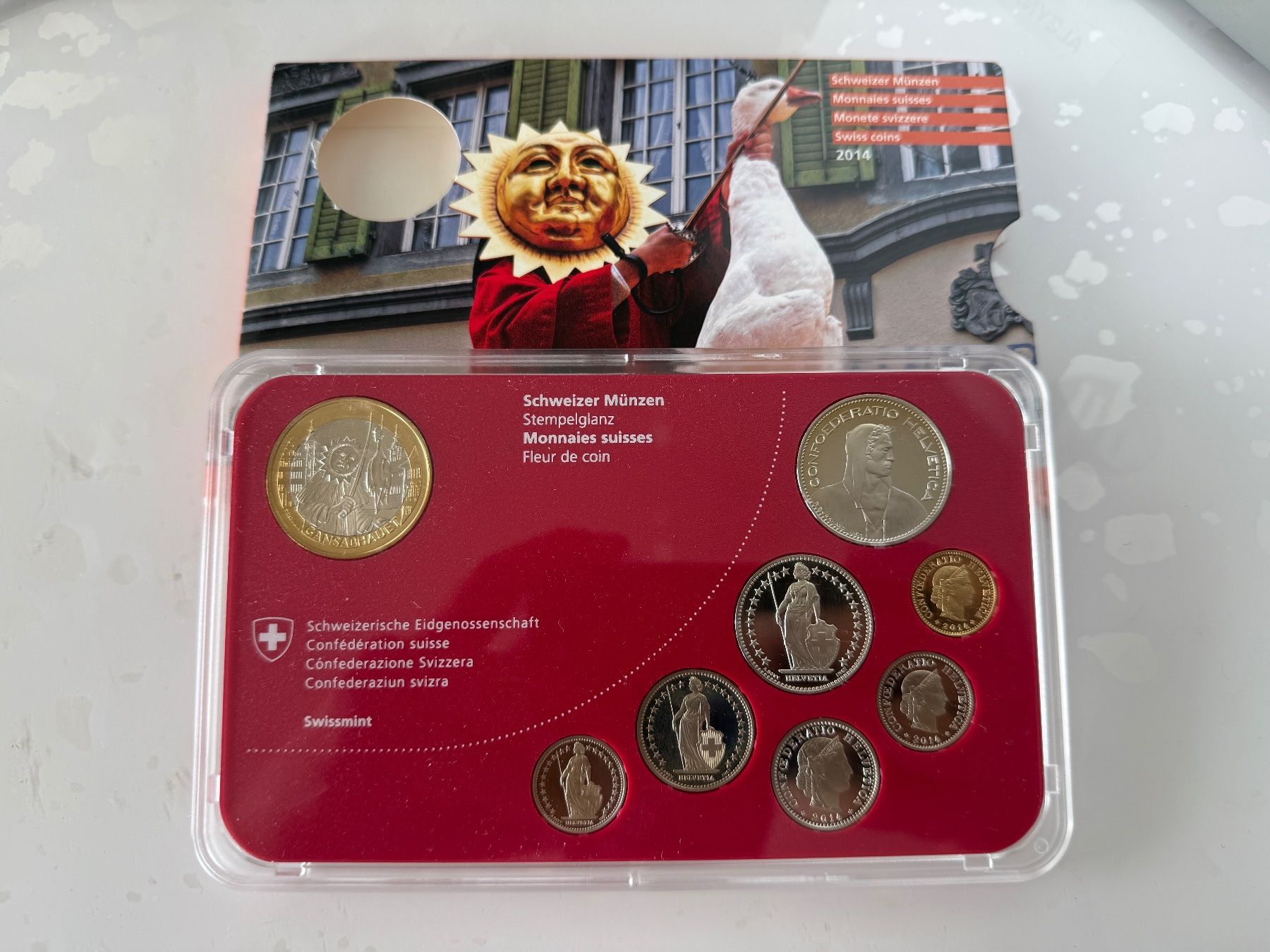 Tutti le monete: Schweizer Münzsatz 2014  Stempelglanz – Usato da Wallisellen venduto da SWISS_SILVER1 1