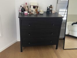 IKEA Kommode Hemnes schwarz mit drei Schubladen gebraucht