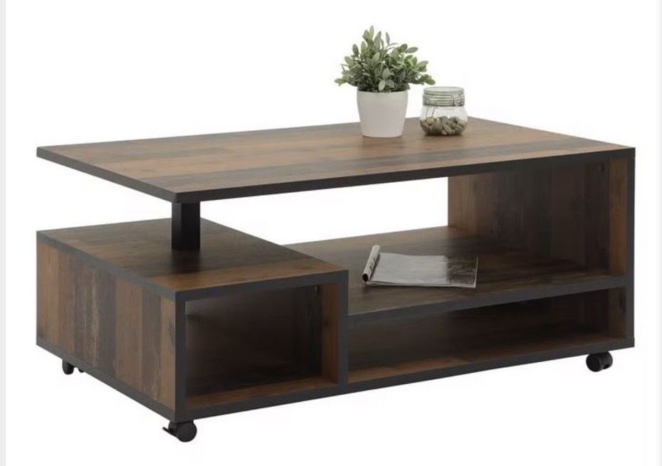 Tavoli: Moderner Couchtisch aus Holz mit Rollen – Nuovo (secondo la descrizione) da Romanshorn venduto da r.m_nb2z