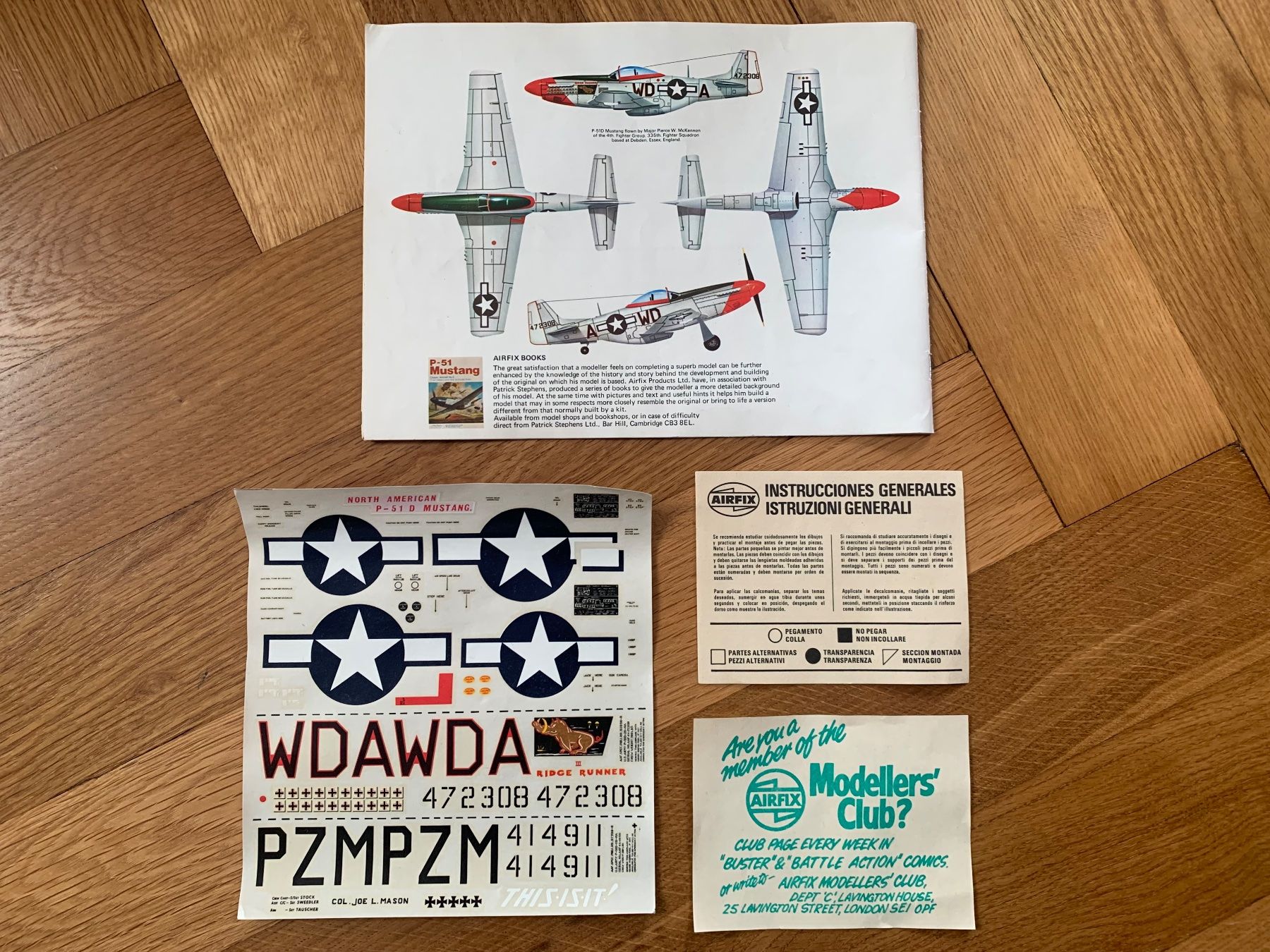 Airfix Modellbausätze & Standmodelle: AIRFIX  1/24  P-51D Mustang – Gebraucht aus Thun von Zombo66 6