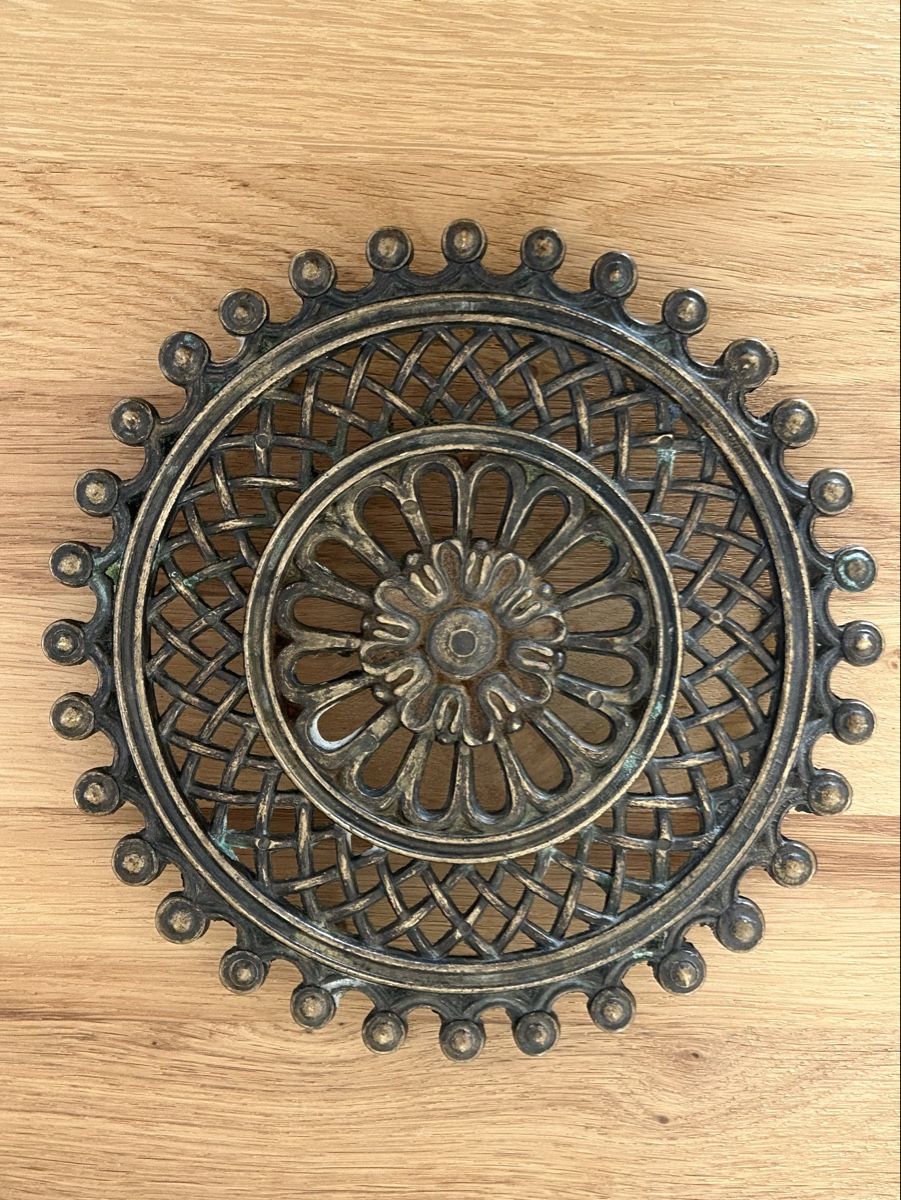 Sottobicchieri: Massiver Messing Untersetzer 19 cm Vintage – Usato da Wettingen venduto da Mmccl 5