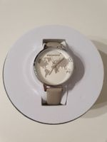 Neue Blumenkind Damenuhr mit Weltkarte