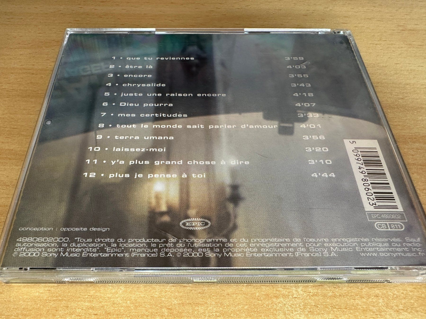 CD: Patrick Fiori – Chrysalide – Usato da Rikon im Tösstal venduto da Alpenmutz 1