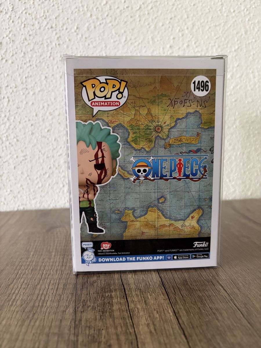 Funko Figuren: Funko pop roronoa Zoro 1496 hot topic exclusive glow error – Neu und originalverpackt aus  von  2