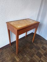 Jugendstil Beistelltisch mit Marmorplatte 77x80x42