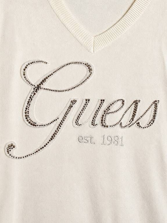 Maglioni & Felpe: Guess Pullover, mit Strasssteinen und V-Ausschnitt – Nuovo e nell'imballaggio originale da Zürich venduto da Alinus1 1