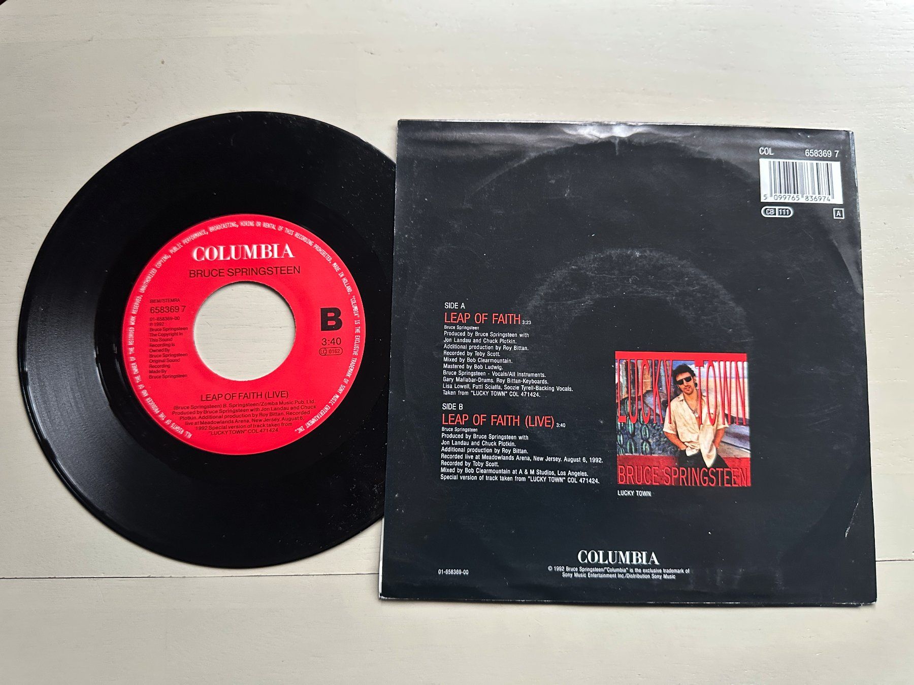 BRUCE SPRINGSTEEN tolle Leap of faith Single Kult 90's Rock (Gebraucht ...