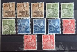 Deutsches Reich Briefmarken 1943 Arbeitsdienst