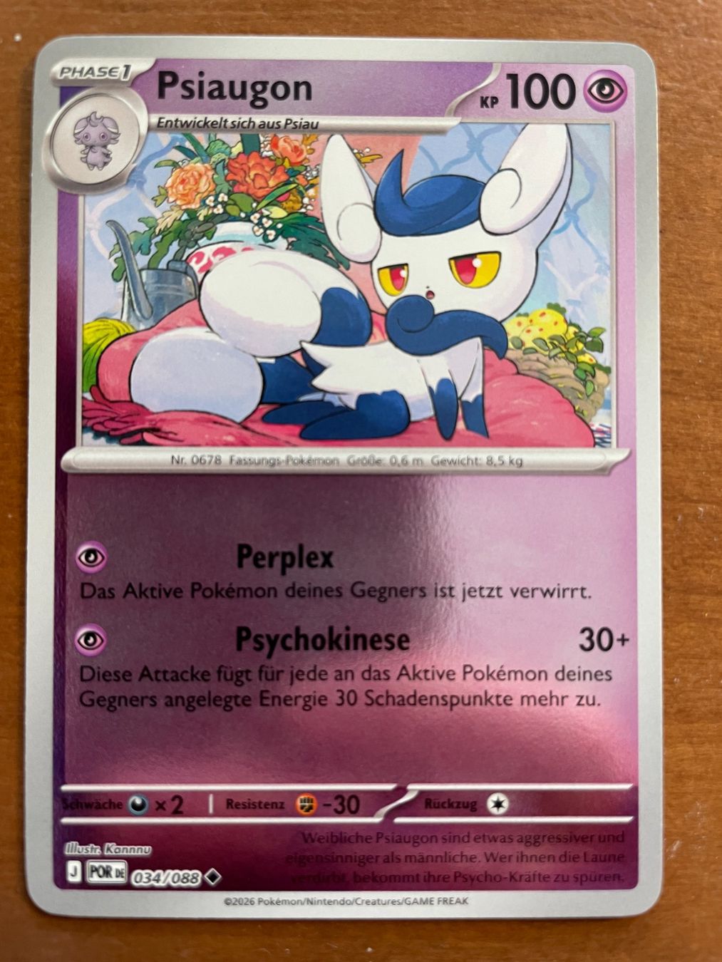 Pokémon Carte collezionabili: Pokemon Psiaugon Reverse (Versand gratis) – Nuovo (secondo la descrizione) da Chur venduto da Angerson
