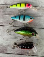 4stk. verschidene Wobbler Länge 4-6cm Gew. 5gr. bis 9gr.
