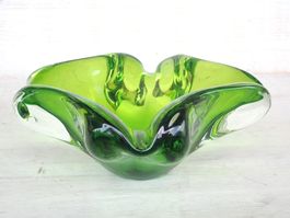 Glas Aschenbecher Bowl Vide Poche Vaselinglas Uranglas ?