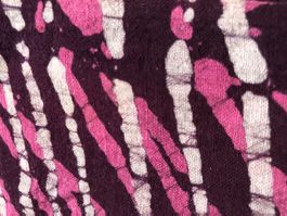 Stoff Stück, Tuch, Batikmuster, Lila-Rosa, Neu