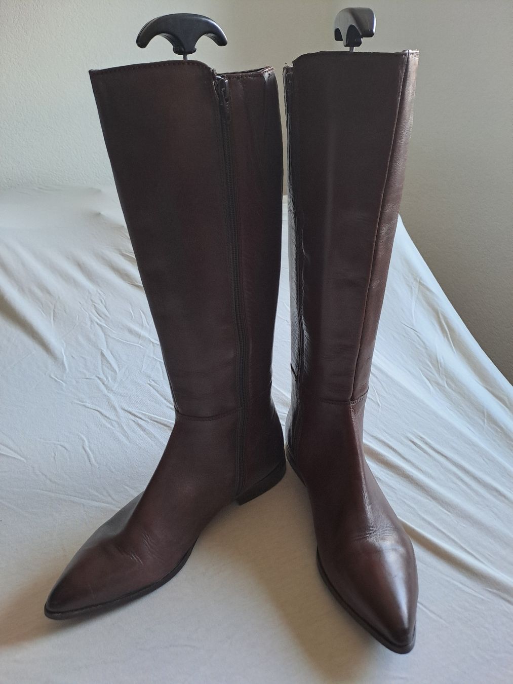 Lazamani Scarpe da donna: Bottes en cuir véritable, marron taille 42 – Usato da Gryon venduto da rod_9kpn