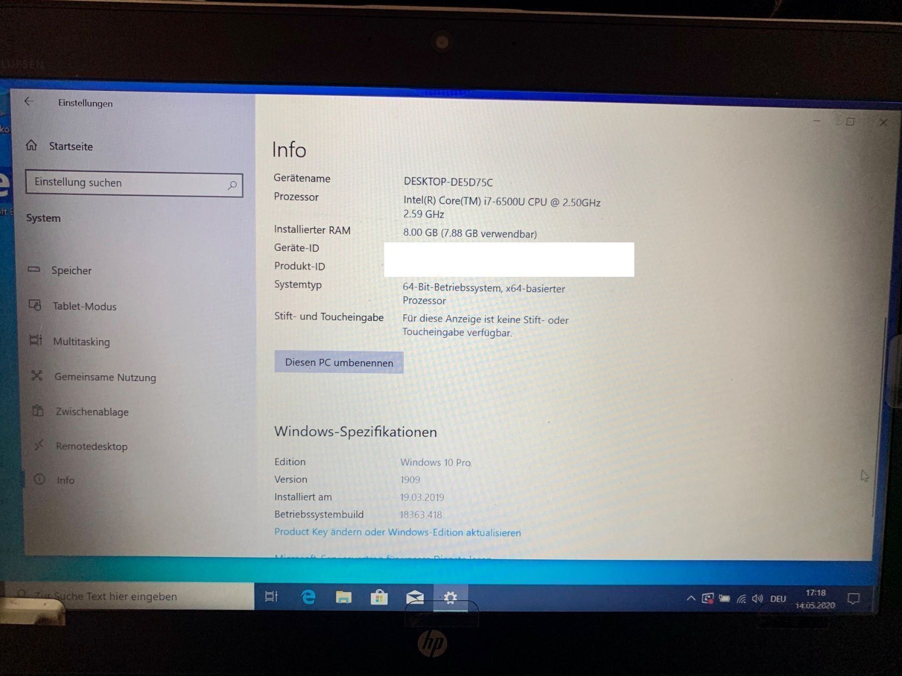 Hewlett Packard Notebooks: HP EliteBook 840 G3, Intel Core i7 6500U – Gebraucht aus Grüningen von Shirter 6