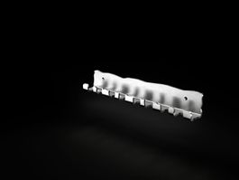 Stylish Silver Steel Coat Rack - Moving Steel