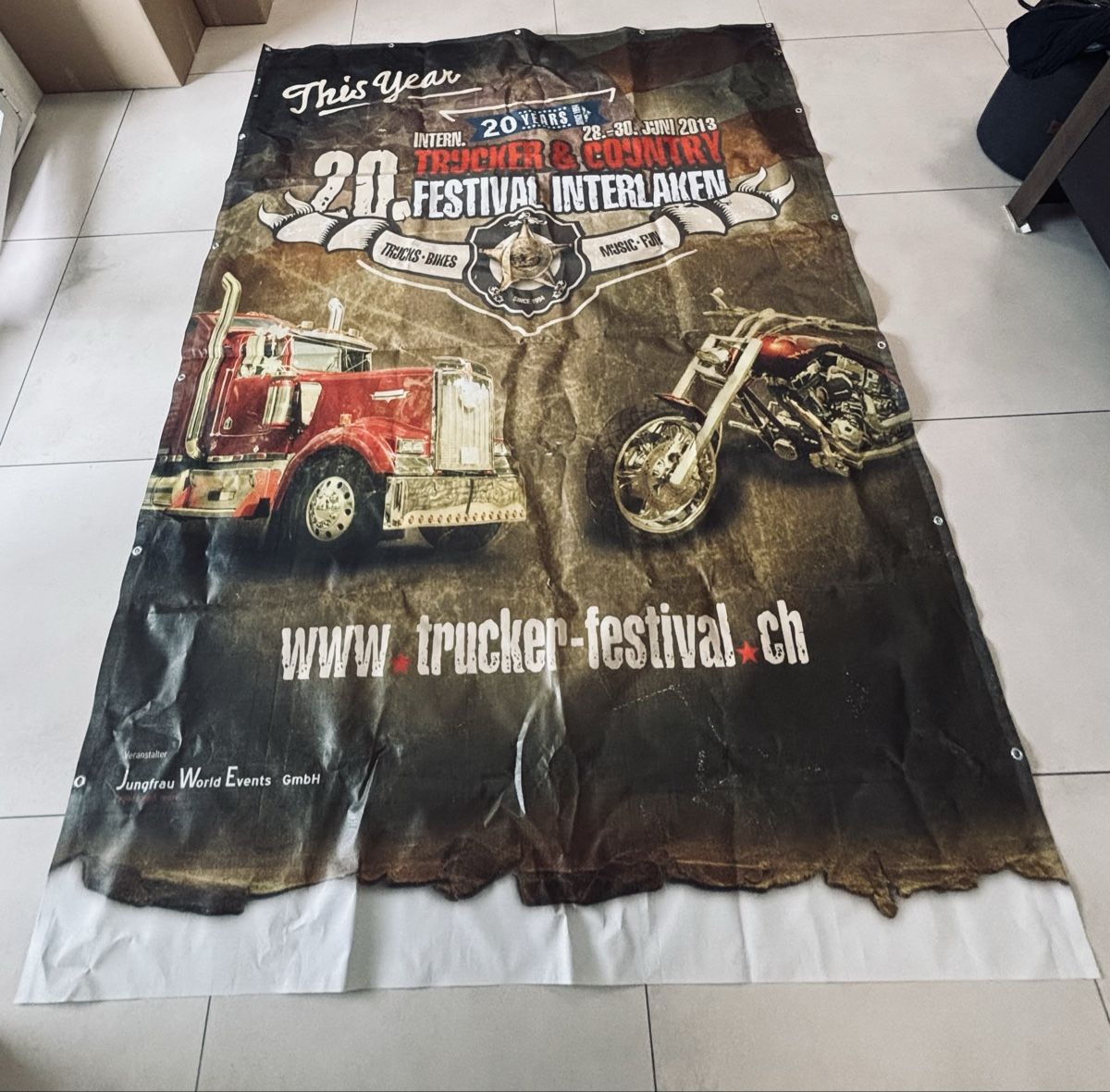 Altro: Grosse Blache /Banner Trucker & Harley  – Usato da Oetwil an der Limmat venduto da misssenzapensieri