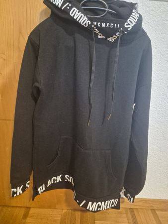 Kapuzenpullover BLACK SQUAD schwarz Grösse L guter Zustand