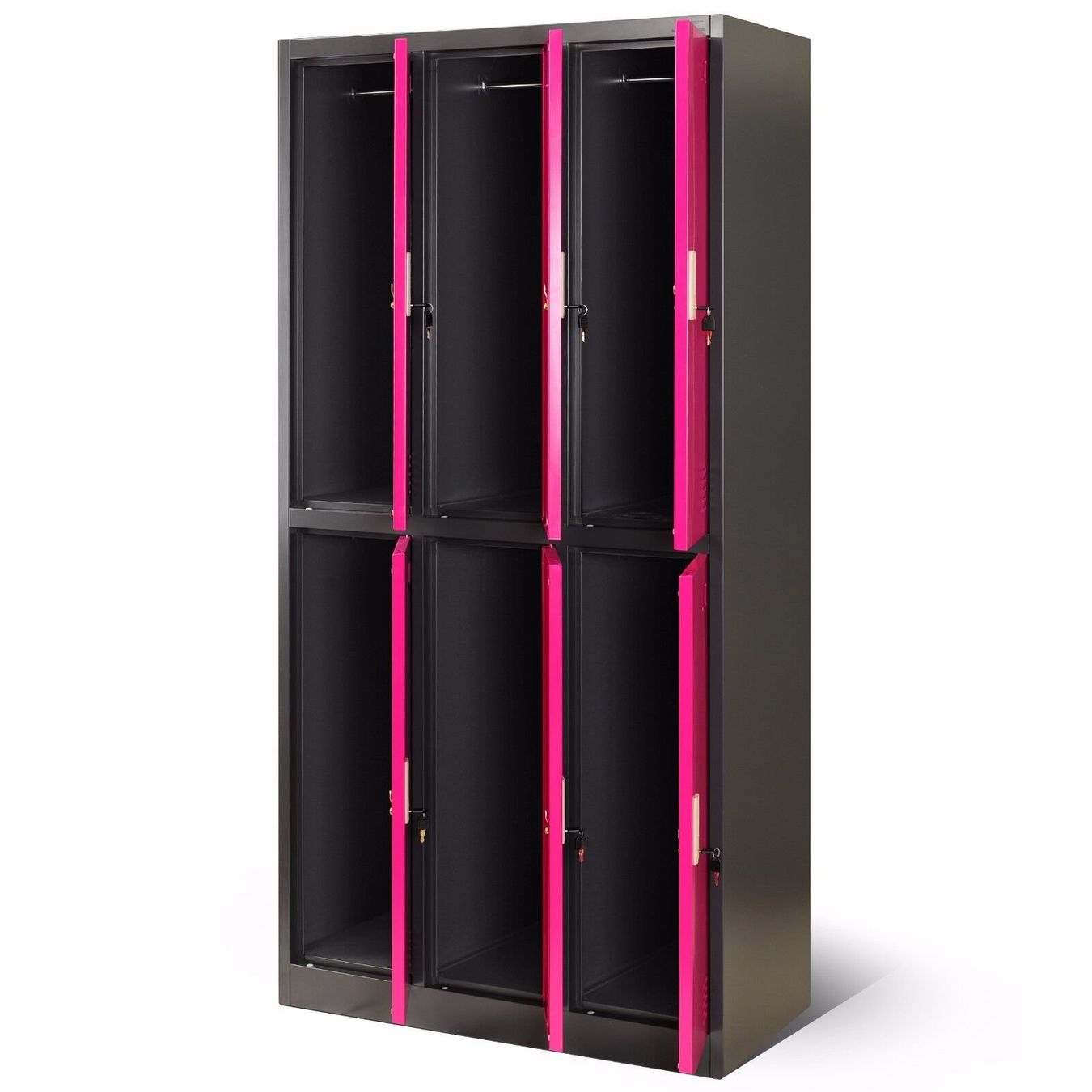 Armadi: Schliessfachschrank 6 Fächer - Anthrazit/Rosa – Nuovo e nell'imballaggio originale da Wallenwil venduto da toesstal-vertrieb 6
