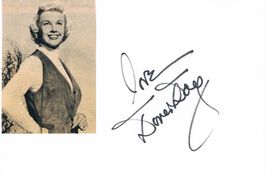 Doris Day 1924-2019 Autogramm signiert Karte Magazinbild