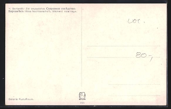 Cartoline postali: Leierkastenmann im Hinterhof mit Wäsche – Usato da Berlin venduto da bartko-reher 1