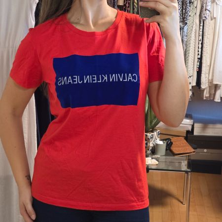 Calvin Klein Jeans T-Shirt aus Baumwolle mit Print