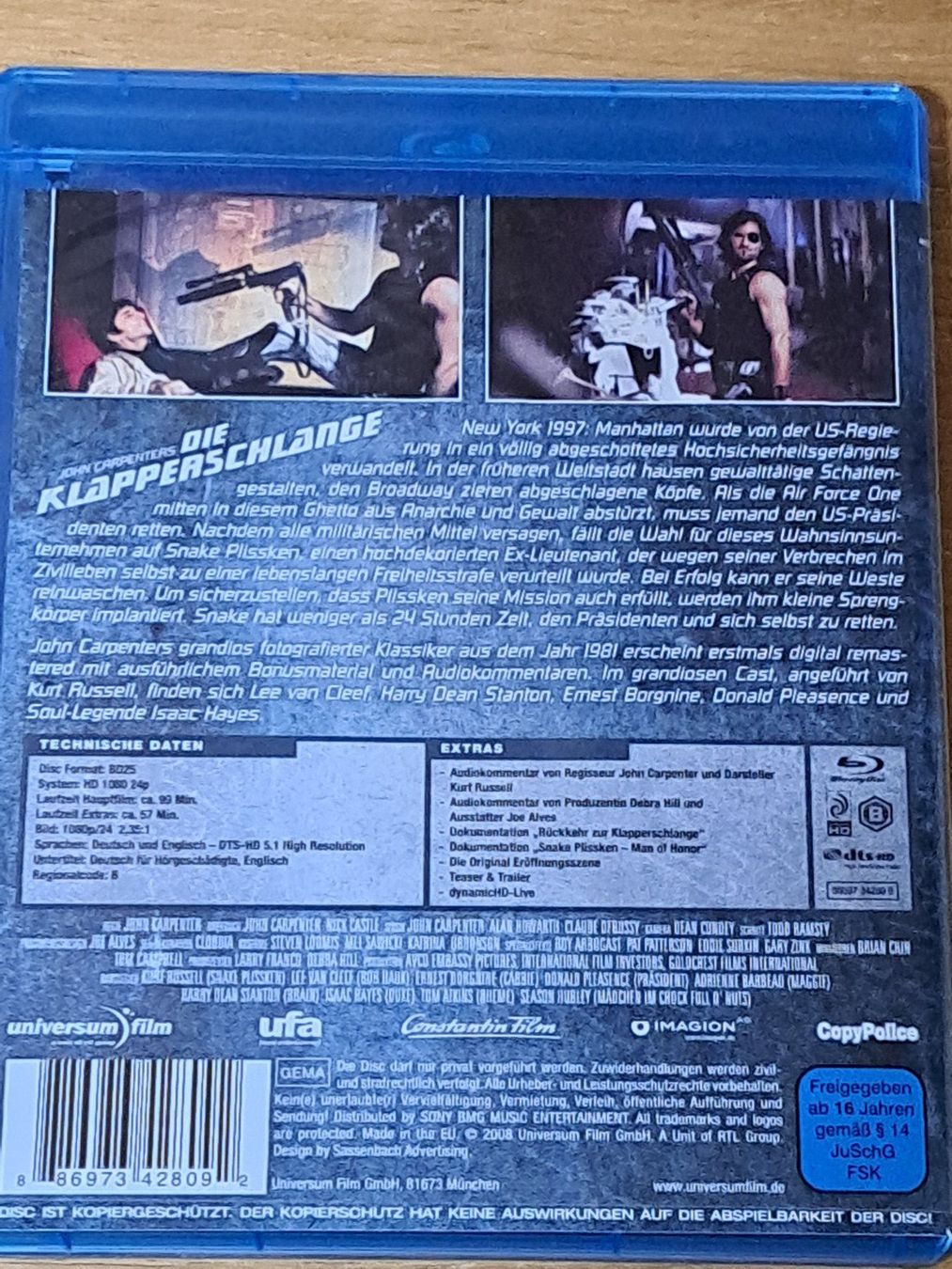 Tutti i DVDs: Blu-ray John Carpenters DIE KLAPPERSCHLANGE – Nuovo (secondo la descrizione) da Unterseen venduto da Kanica 1