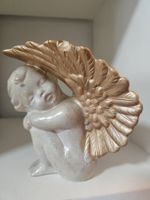 Süsser Schutzengel, Keramik, Goldakzente