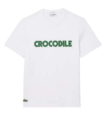Lacoste T-Shirt "Crocodile" Weiss gr.XL ( 6)