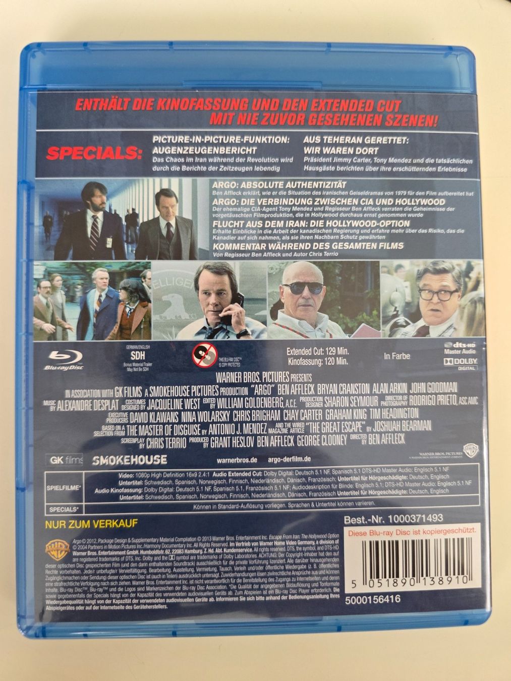 Tutti i DVDs: ARGO - EXTENDED CUT – Usato da Buchrain venduto da reloca 1